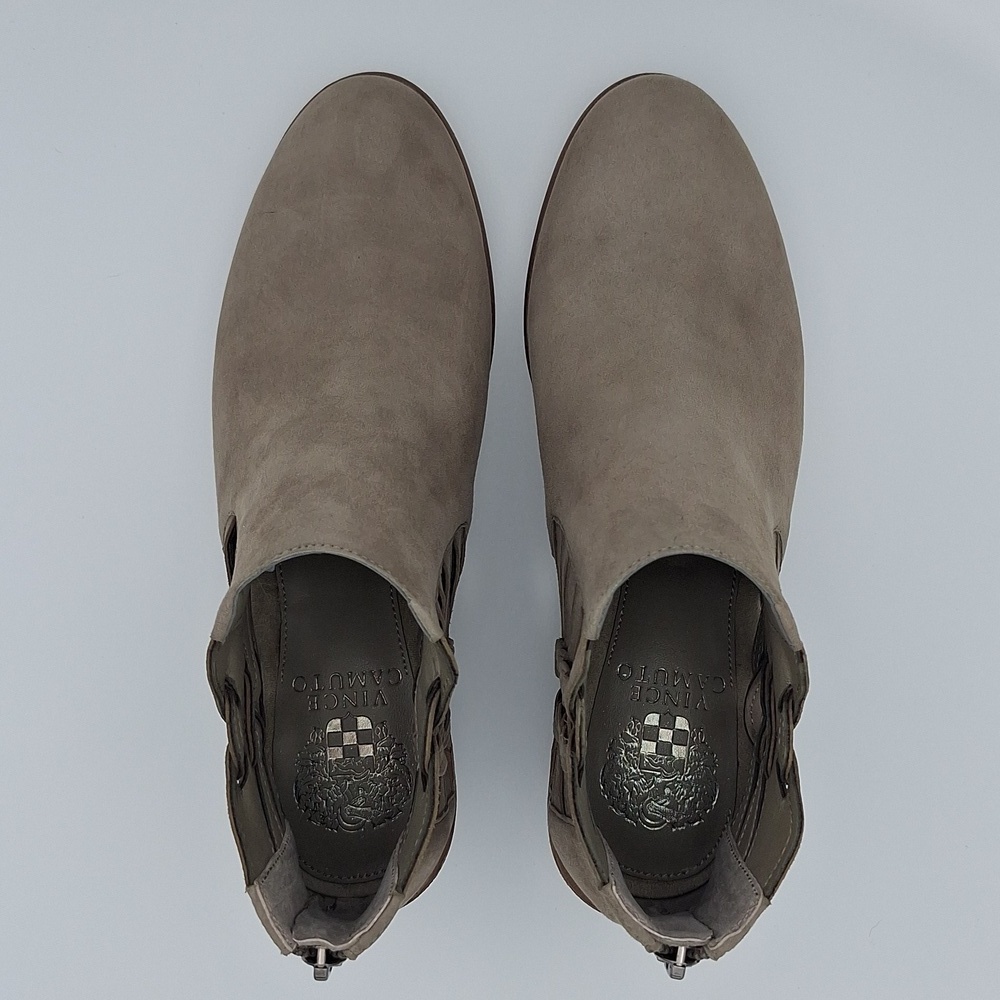 NIB VINCE CAMUTO Prestetta Bootie - Foxy True Suede, Taupe - Picture 5 of 16